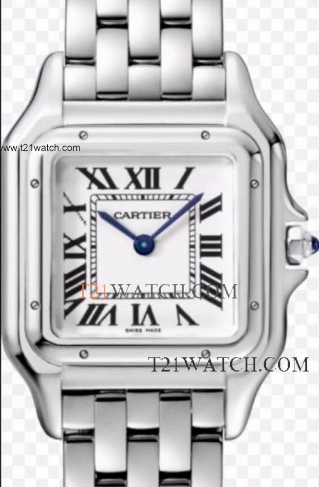 AAA Replica Cartier Panthere De Stainless Steel White Watch